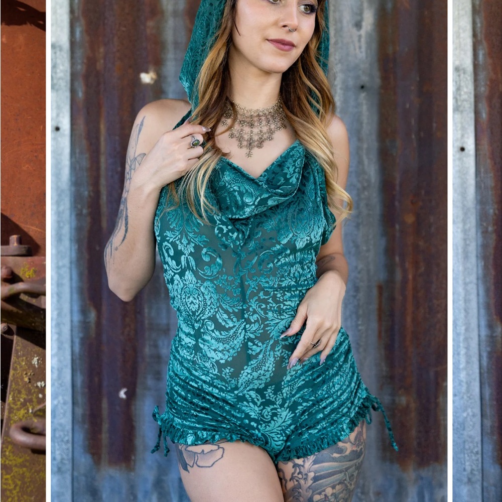 Warrior within designs - hunter burnout mystique velvet shortsie